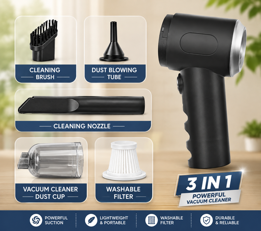 3-in-1 Mini Vacuum Cleaner