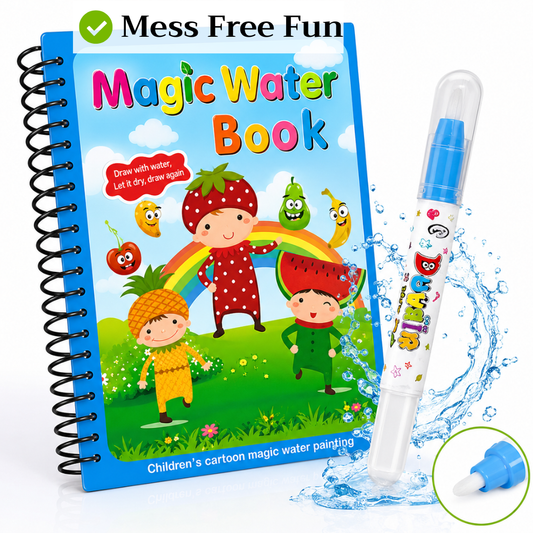 Magic Water Coloring Book with Water Pen