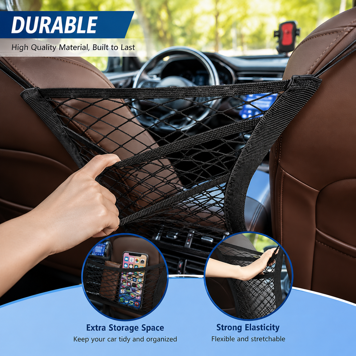 3-Layer Car Seat Organizer
