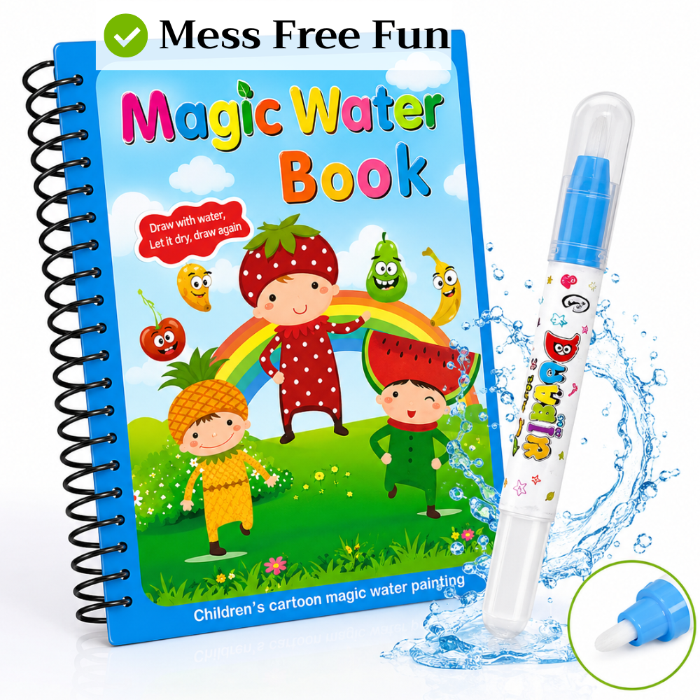 Magic Water Coloring Book with Water Pen